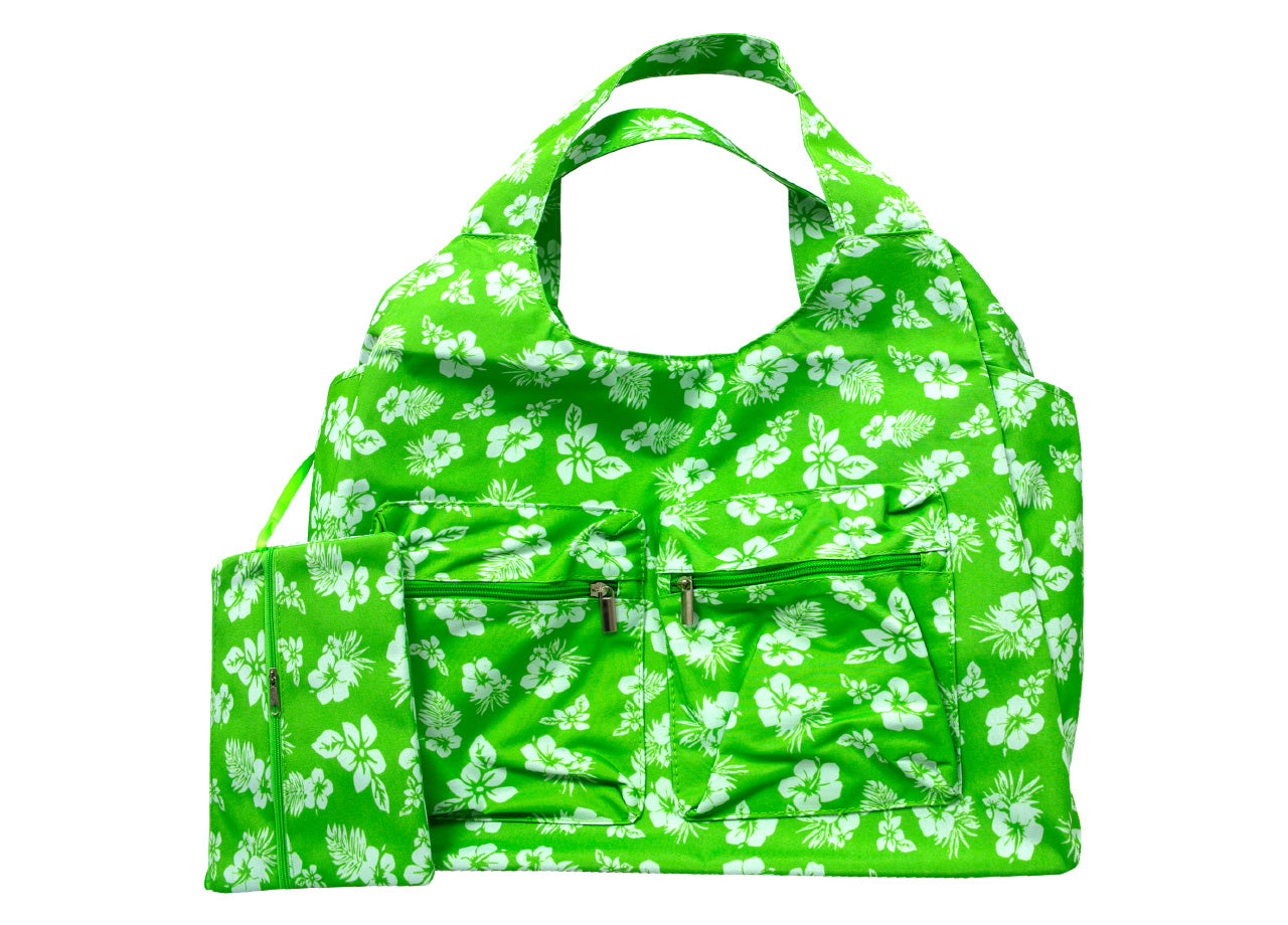 Borsa Mare Spiaggia Piscina Borsone Grande Tasca Portaoggetti Mod Malibu - Borsa - Verde