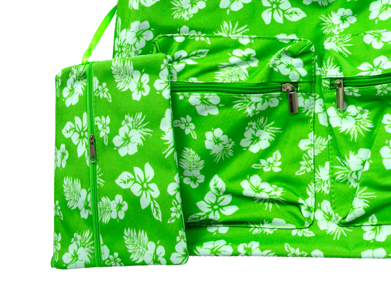 Borsa Mare Spiaggia Piscina Borsone Grande Tasca Portaoggetti Mod Malibu - Borsa - Verde