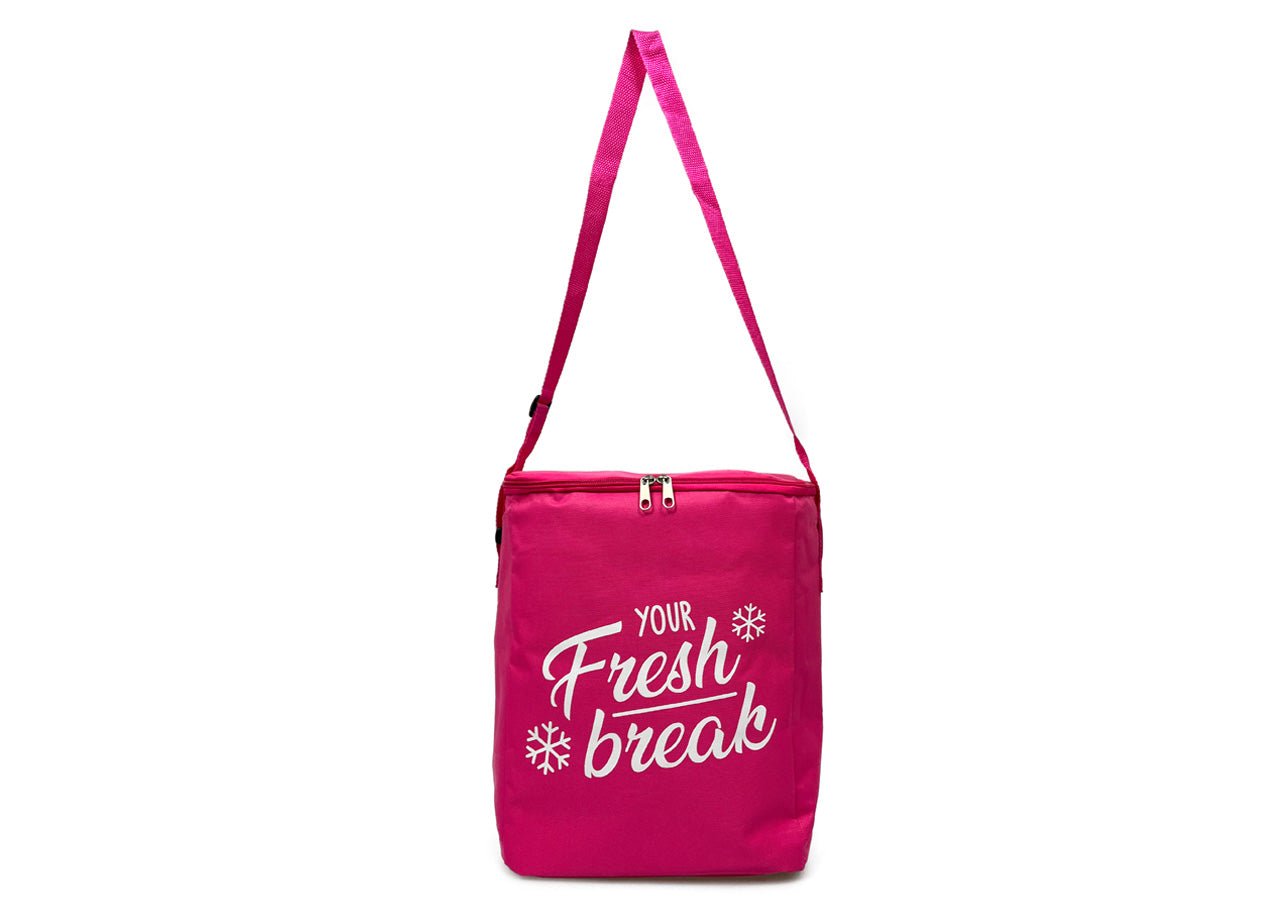 Borsa Termica Frigo Porta Pranzo Spiaggia Lavoro Scuola Modello Fresh Break - 11L - Fucsia