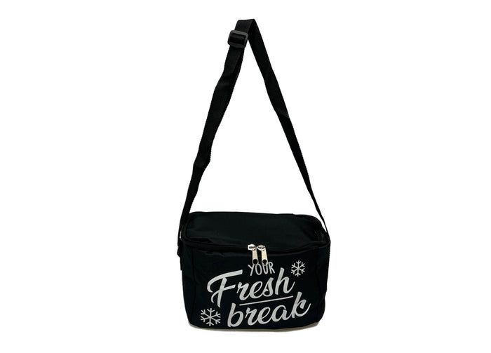 Borsa Termica Frigo Porta Pranzo Spiaggia Lavoro Scuola Modello Fresh Break - 6L - Nero