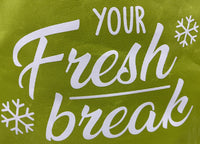 Borsa Termica Frigo Porta Pranzo Spiaggia Lavoro Scuola Modello Fresh Break - 6L - Verde Acido