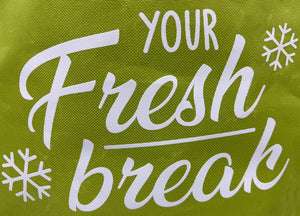 Borsa Termica Frigo Porta Pranzo Spiaggia Lavoro Scuola Modello Fresh Break - 6L - Verde Acido