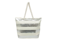 Borsa Mare Borsone Grande Spiaggia Piscina Beach Rigata Tamaulipas Con Zip