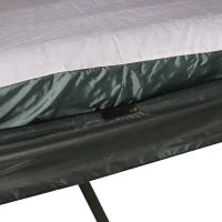 Set da Campeggio Tenda Letto 2 Persone Materasso Gonfiabile con Borsa per il Trasporto Polietilene Verde