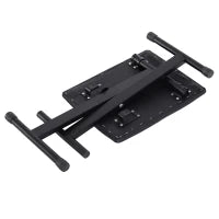 Panca per Pianoforte Imbottita Altezza Regolabile Pieghevole Antiscivolo, Nero, 39x29x47cm