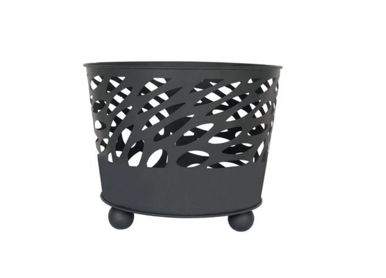 Braciere Per Esterno Giardino In Ferro Ghisa Porta Legna Modello Canberra