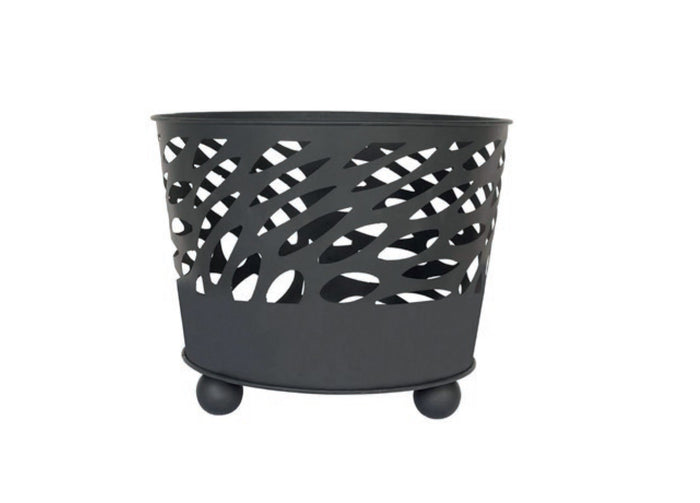 Braciere Per Esterno Giardino In Ferro Ghisa Porta Legna Modello Canberra