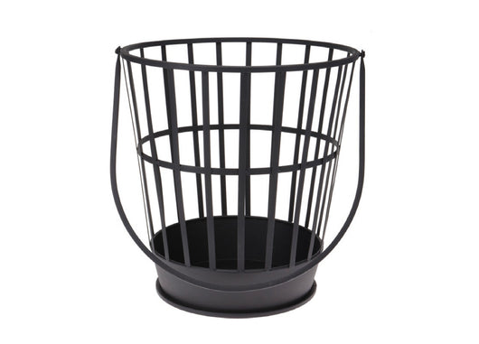 Braciere Per Esterno Giardino In Ferro Ghisa Porta Legna Modello Quebec