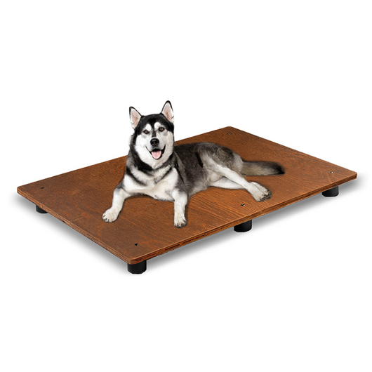 BRANDINA DAVANZALE  IN LEGNO PER CANI PER CUCCIA D-PASTORE L.100 x P.65 x 2 cm SPESSORE 100% FABBRICATO IN ITALIA