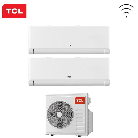 Climatizzatore Condizionatore TCL Dual Split Inverter serie BREEZEIN P5 9+9 con MT1420 R-32 Wi-Fi Integrato 9000+9000