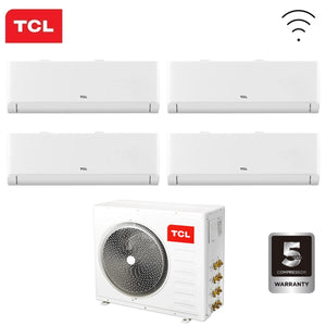 Climatizzatore Condizionatore TCL Quadri Split Inverter serie BREEZEIN 9+12+12+12 con MT3240 R-32 Wi-Fi Integrato 9000+12000+12000+12000