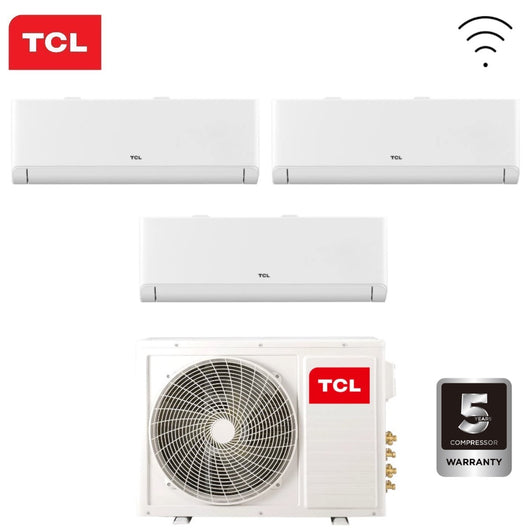 Climatizzatore Condizionatore TCL Trial Split Inverter serie BREEZEIN 9+9+12 con MT2730 R-32 Wi-Fi Integrato 9000+9000+12000