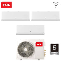 Climatizzatore Condizionatore TCL Trial Split Inverter serie BREEZEIN 12+12+12 con MT2730 R-32 Wi-Fi Integrato 12000+12000+12000