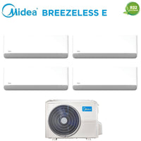Condizionatore Quadri Split Midea Breezeless E 9+9+12+12 con M4O-36FN8-Q R-32 Wi-Fi Integrato