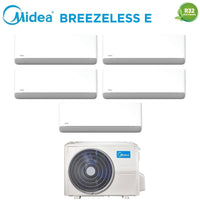 Condizionatore Penta Split Midea Breezeless E 9+9+9+9+9 con M5OE-42HFN8-Q R-32 Wi-Fi Integrato