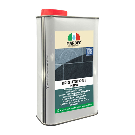 Cera per ardesia nera e pietre BRIGHTSTONE NERO   1LT