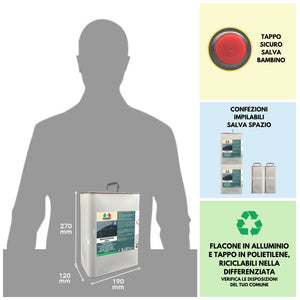 Cera per ardesia nera e pietre BRIGHTSTONE NERO   5LT