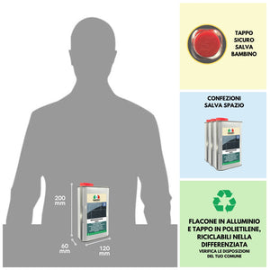 Cera per ardesia nera e pietre BRIGHTSTONE NERO   1LTx6Pz