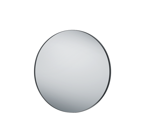 BRITTA SPECCHIO DA PARETE ROTONDO CON CORNICE SPORGENTE D.110CM COLORE NERO