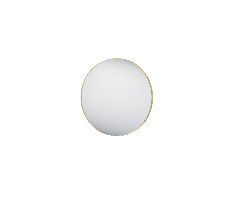 BRITNEY SPECCHIO DA PARETE ROTONDO CON CORNICE SPORGENTE D.80CM ORO