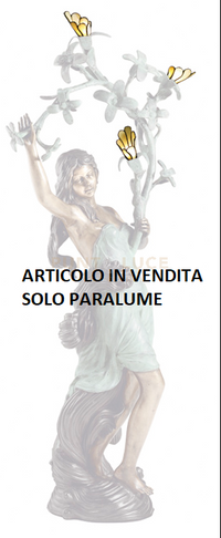 BRONZE Solo paralume Tiffany d.8cm attacco G9