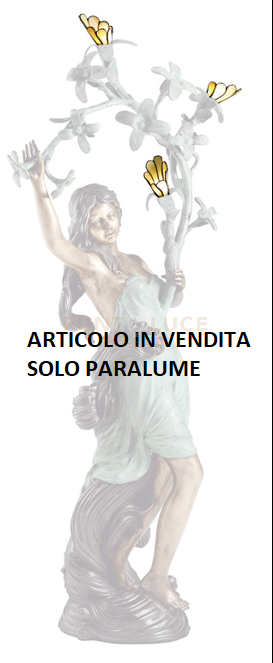 BRONZE Solo paralume Tiffany d.8cm attacco G9