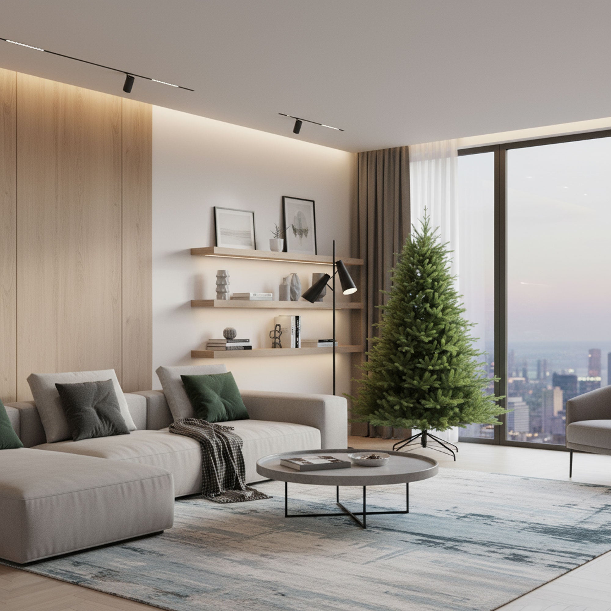 Minstix - Albero di Natale Tradizionale in PE e PVC Ø163x240H cm, 2034 Punte