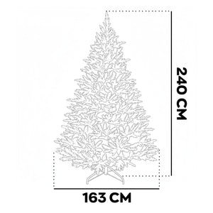 Minstix - Albero di Natale Tradizionale in PE e PVC Ø163x240H cm, 2034 Punte