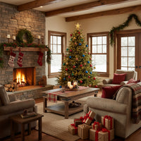 Minstix - Albero di Natale Tradizionale in PE e PVC Ø163x240H cm, 2034 Punte