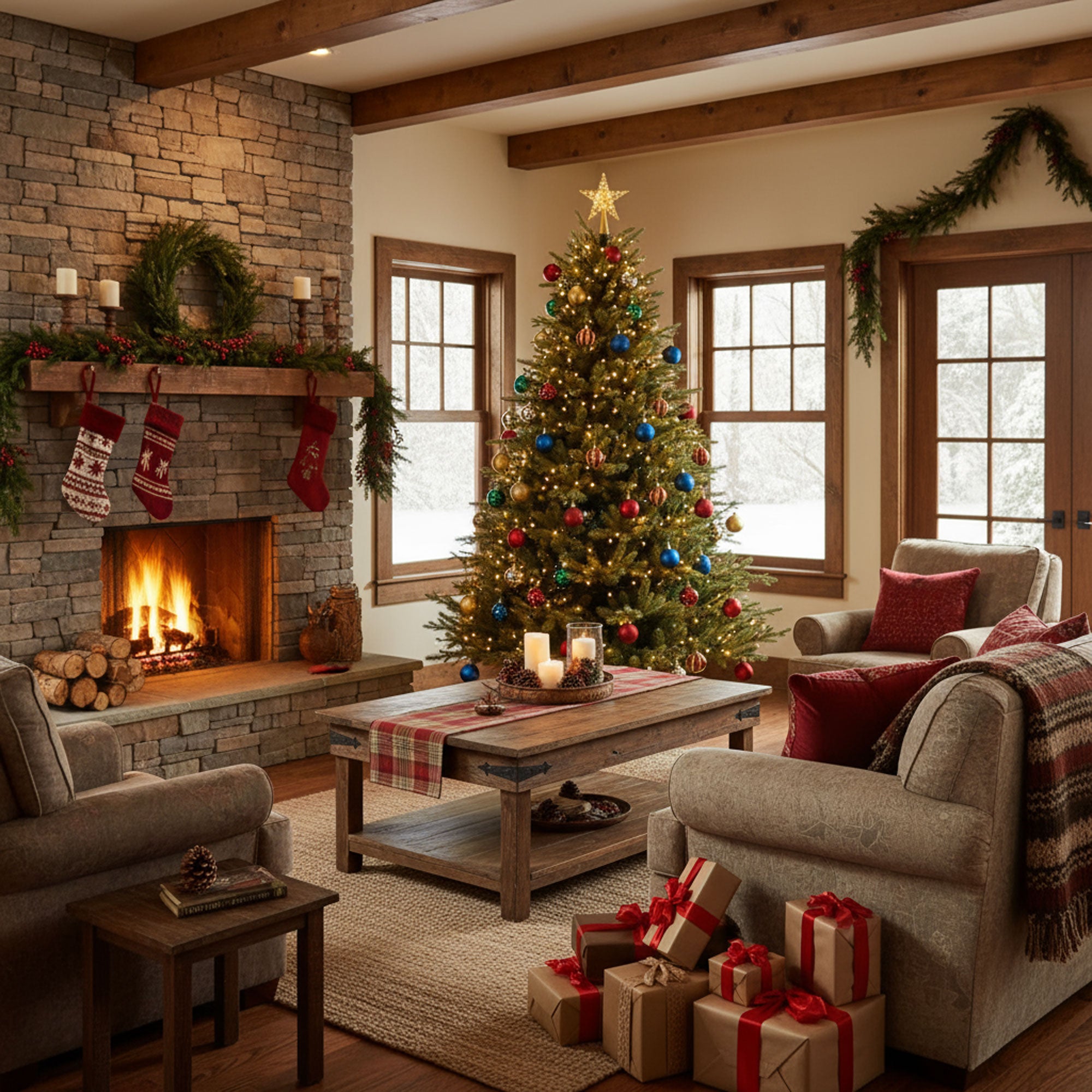 Minstix - Albero di Natale Tradizionale in PE e PVC Ø163x240H cm, 2034 Punte