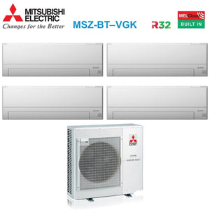Condizionatore Quadri Split Mitsubishi Electric MSZ-BT 7+9+12+12 con MXZ-4F72VF Wi-Fi Integrato