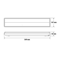 Beghelli ticinique lampada di emergenza led incasso colore bianco 18 watt ip42