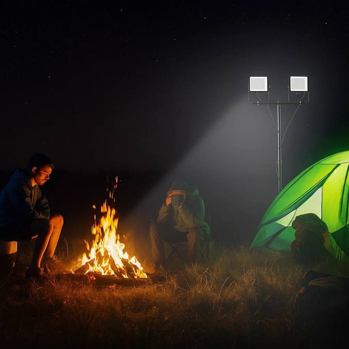 Ecova 25029 treppiede in ferro per proiettori led con foro installazione 5mm