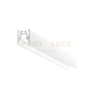 BUCAREST P - PROFILO IN ALLUMINIO SEZIONABILE CON DIFFUSORE AD INCASTRO BIANCO PARETE/SOFFITTO/SOSPENSIONE MT2 COLORE  BIANCO