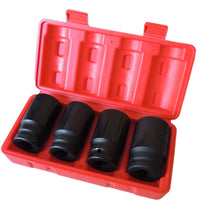 BUSSOLE BOCCOLE ESAGONALI PER PISTOLA AVVITATORE PNEUMATICO 4 PZ 1/2'' 30 A 36MM