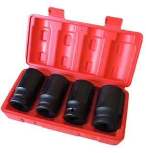 BUSSOLE BOCCOLE ESAGONALI PER PISTOLA AVVITATORE PNEUMATICO 4 PZ 1/2'' 30 A 36MM