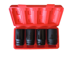 BUSSOLE BOCCOLE ESAGONALI PER PISTOLA AVVITATORE PNEUMATICO 4 PZ 1/2'' 30 A 36MM