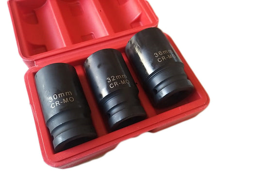 BUSSOLE BOCCOLE PER PISTOLA AVVITATORE PNEUMATICO SET 3 PZ 3/4" DA 30 A 36MM