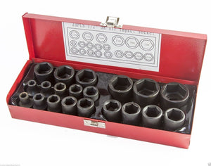 BUSSOLE BOCCOLE PER PISTOLA AVVITATORE PNEUMATICO SET KIT 20 PZ DA 1/2" 8-32MM