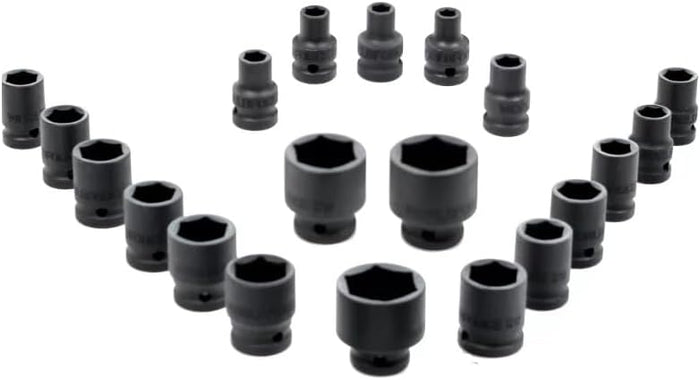 BUSSOLE BOCCOLE PER PISTOLA AVVITATORE PNEUMATICO SET KIT 20 PZ DA 1/2" 8-32MM