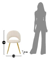 Sedia Flex Crema Cm 52X48X78 Set 2Pz