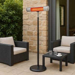 Riscaldatore elettrico infrarossi kemper 65437kw20 2000w per esterni