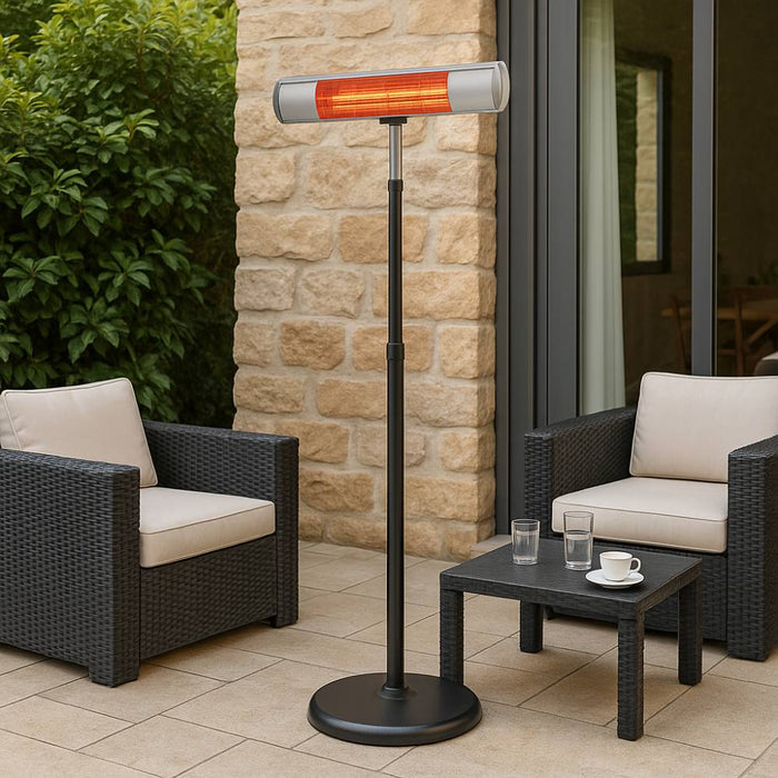 Riscaldatore elettrico infrarossi kemper 65437kw20 2000w per esterni