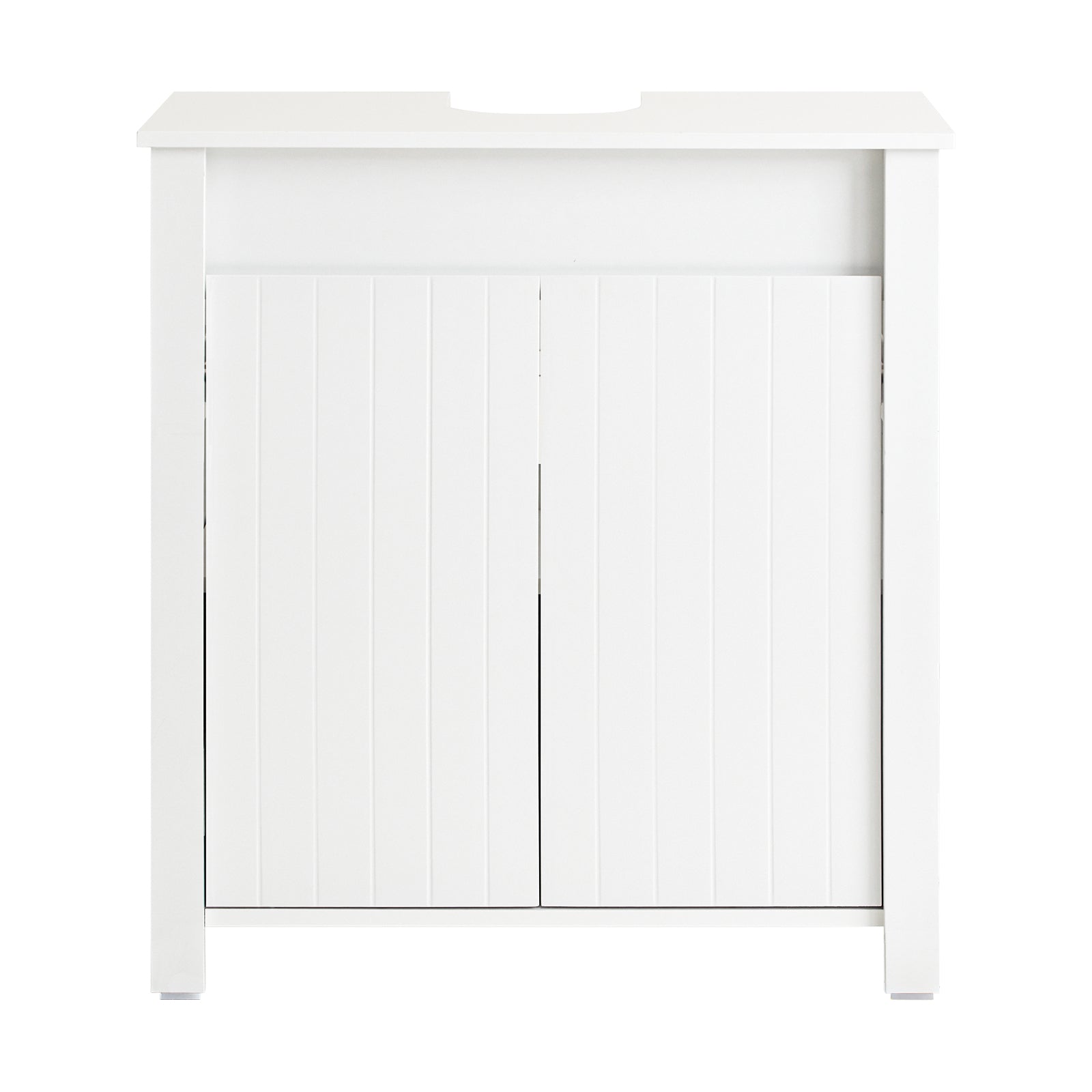 Mobile Sottolavabo Mobile Bagno Mobiletto Per Lavandino Bagno Bianco 60x34x65,5cm BZR101-W SoBuy