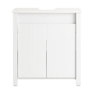 Mobile Sottolavabo Mobile Bagno Mobiletto Per Lavandino Bagno Bianco 60x34x65,5cm BZR101-W SoBuy