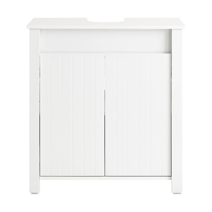 Mobile Sottolavabo Mobile Bagno Mobiletto Per Lavandino Bagno Bianco 60x34x65,5cm BZR101-W SoBuy