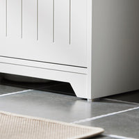 Mobile Sottolavabo Con 2 Ante Pieghevoli Mobile Bagno Mobile Lavabo Bianco 60x30x60cm BZR108-II-W