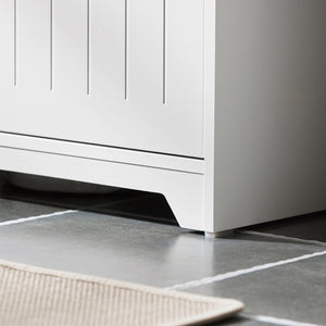 Mobile Sottolavabo Con 2 Ante Pieghevoli Mobile Bagno Mobile Lavabo Bianco 60x30x60cm BZR108-II-W