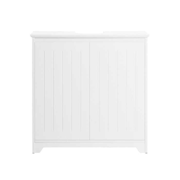 Mobile Sottolavabo Mobile Bagno Mobile Base Per Lavabo Con 2 Ante Bianco 60x30x60cm BZR108-W SoBuy