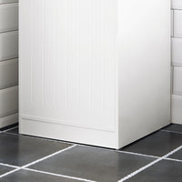 Mobile Lavanderia Con Cesto Portabiancheria Apribile, Cesto Portabiancheria Con Un Cassetto, Mobiletto Bagno Bianco 40x39x86cm BZR110-W SoBuy